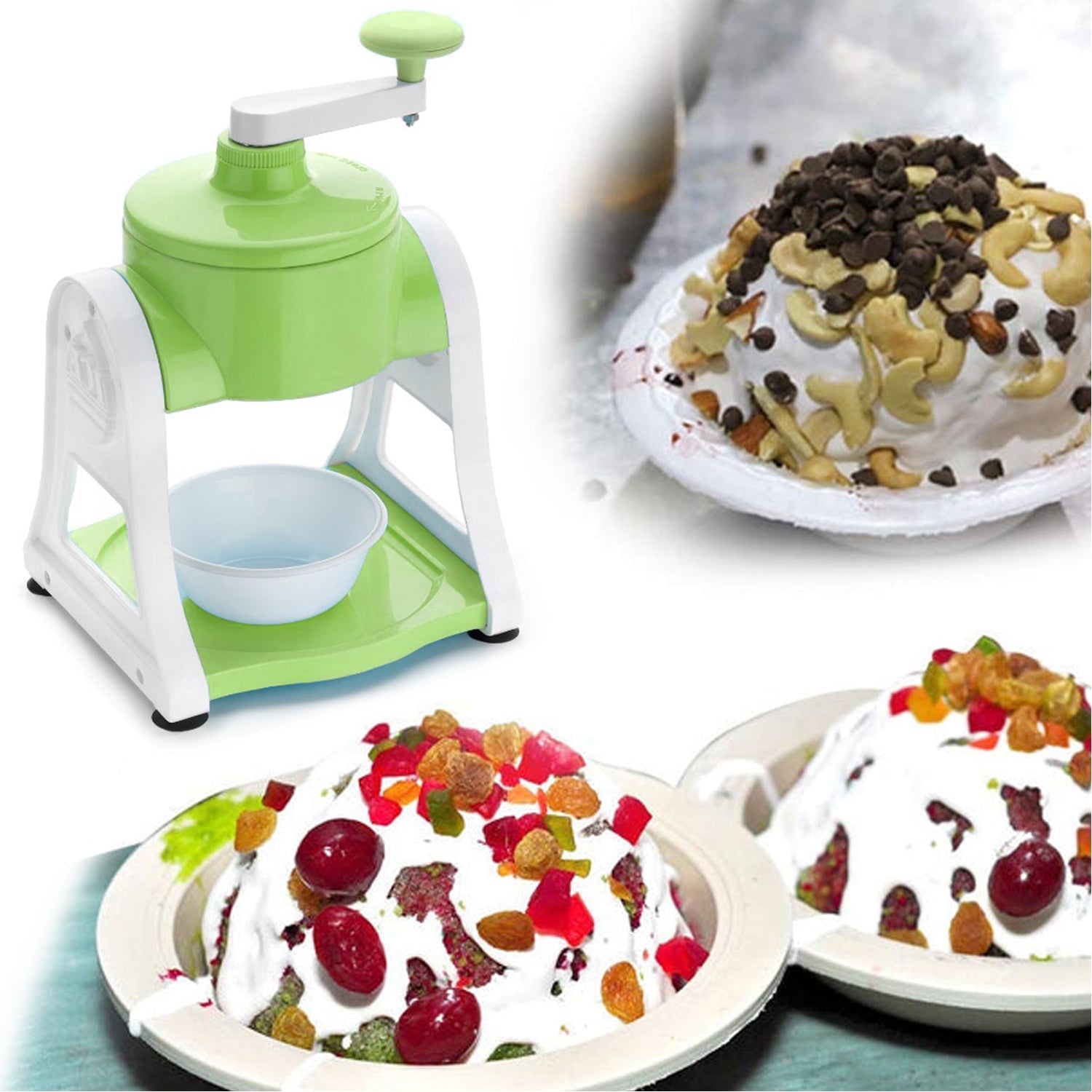 0130A Ice Gola Maker Ice Snow Maker Machine | Ice Crusher | Indoor Outdoor Manual With Steel Blade & Antislip Grip DeoDap 0130A Ice Gola Maker Ice Snow Maker Machine | Ice Crusher | Indoor Outdoor Manual With Steel Blade & Antislip Grip DeoDap